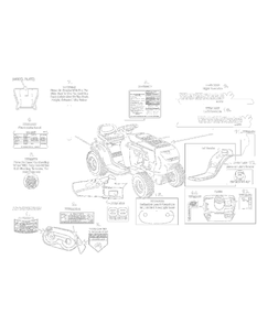 Label Map C762f Diagram and Parts List for 13AC762F000 2008 Yard Machines Lawn Tractor
